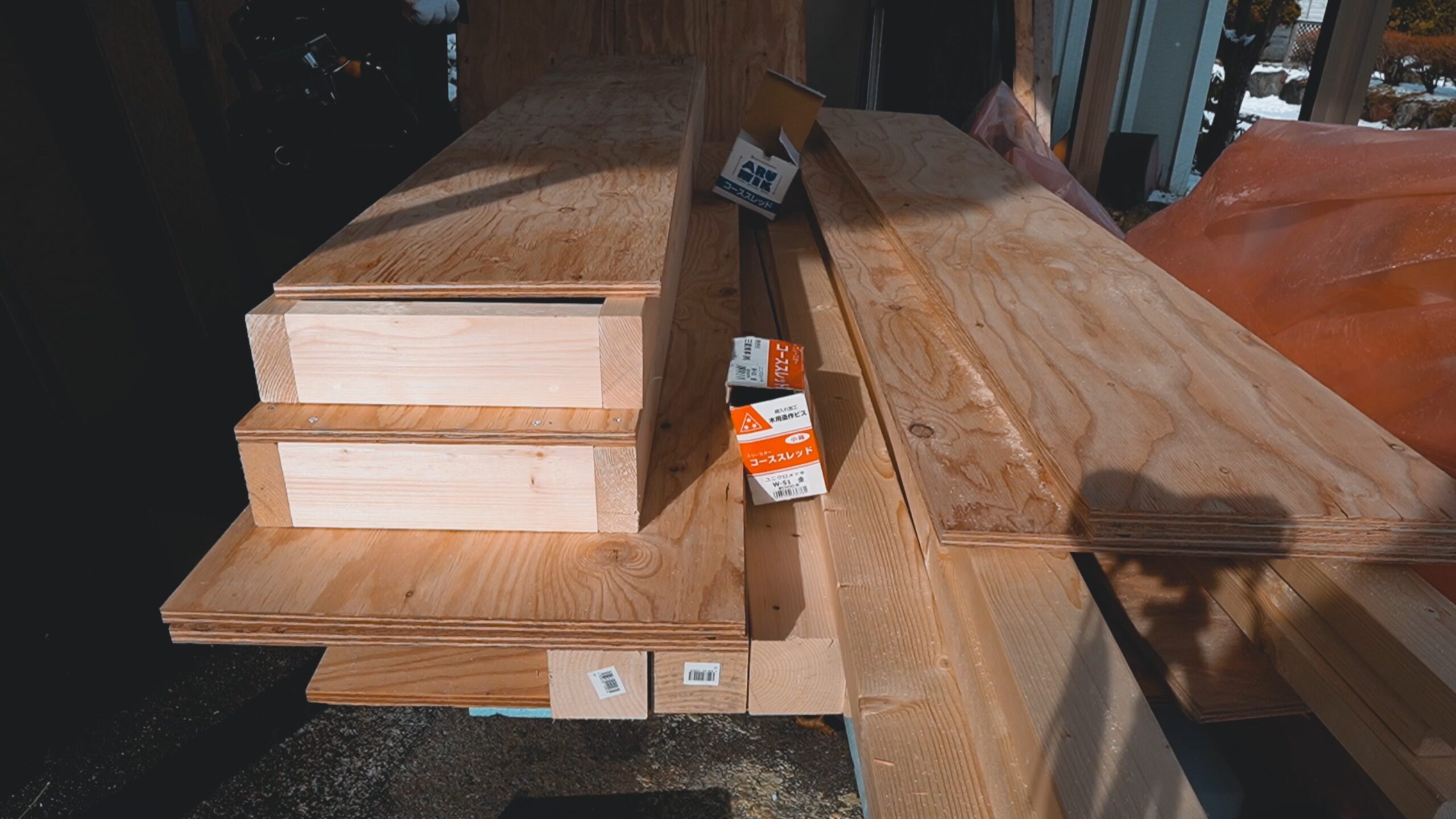 小屋DIY 構造用木材